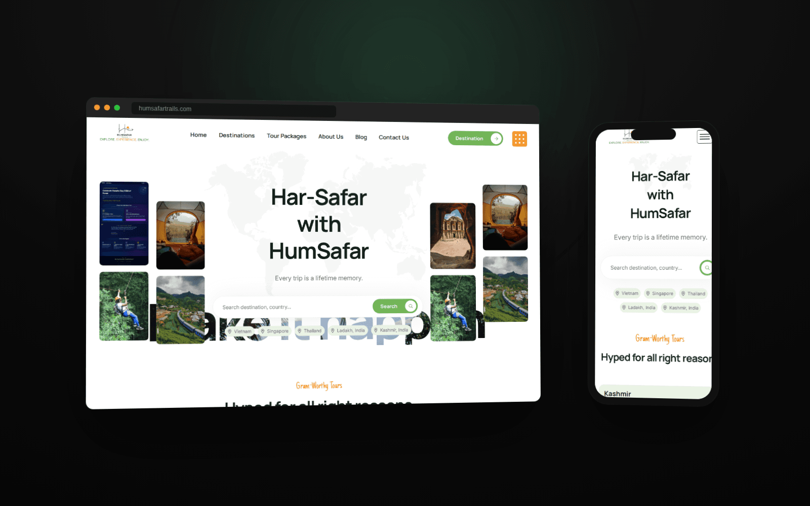 Humsafar Trails — Travel Brand & Booking Website