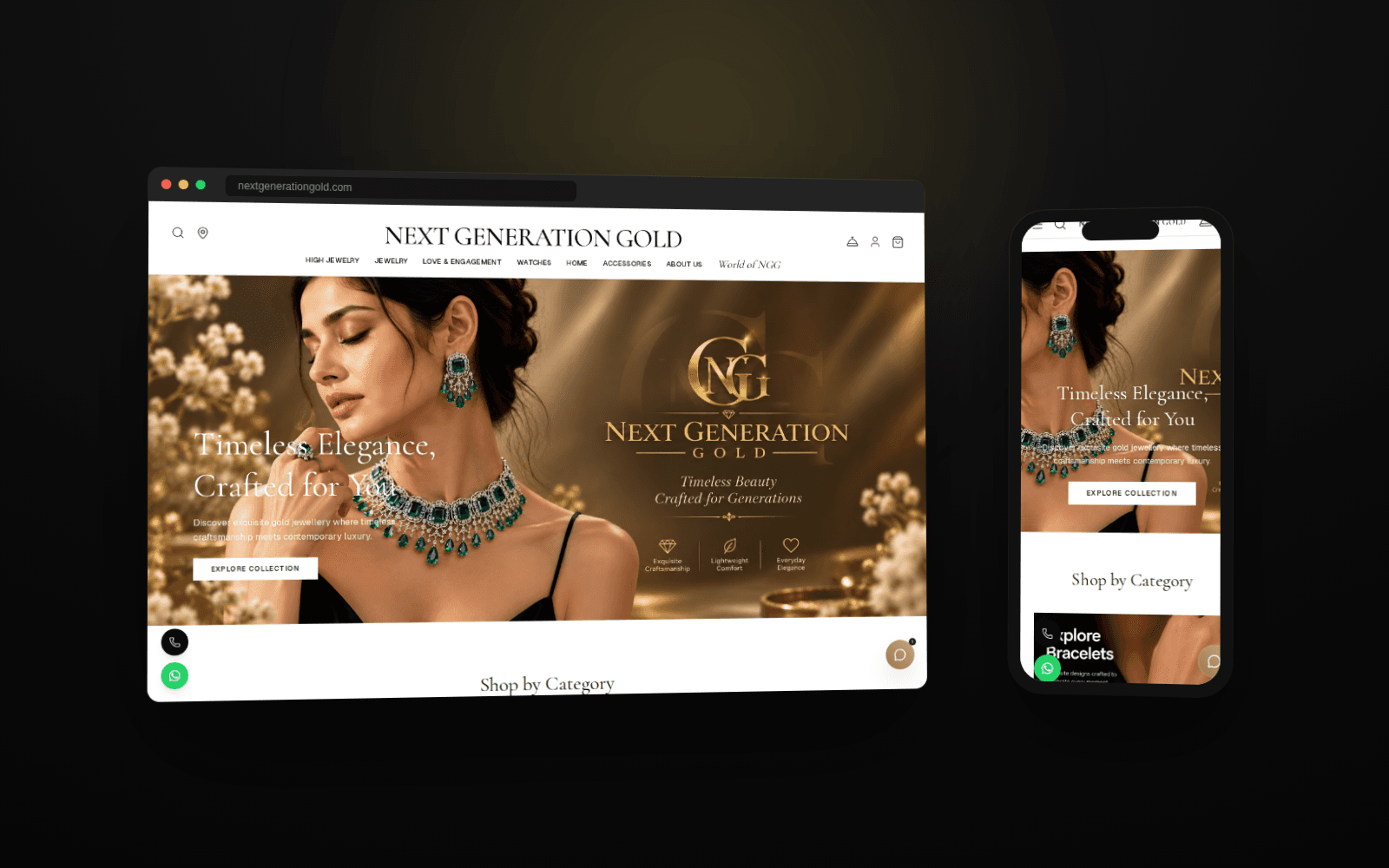Next Generation Gold — Full Website, Store & Brand Build